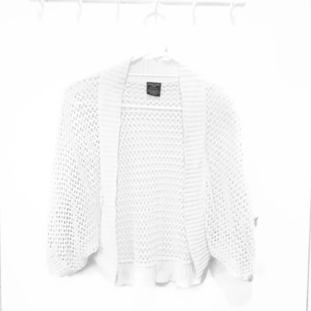 White Crochet Cardigan